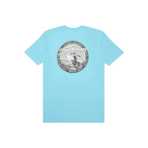 Stussy Синий Мужской T-Рубашки
