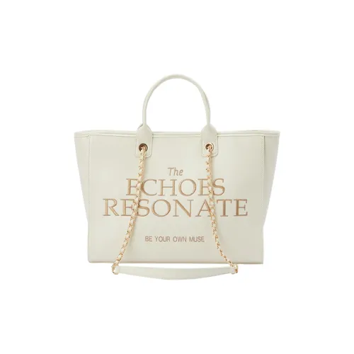 SEM R ПУ (полиуретан) Сумка 2025 Сумка на плечо Большая вместимость Сумка для покупок Большая Женская Натуральный белый Черный