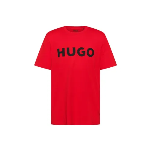 Hugo Boss Red Men's T-Shirts Hugo Boss Красные Мужские Футболки