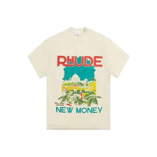 RHUDE Винтажный Белый Мужская Футболка