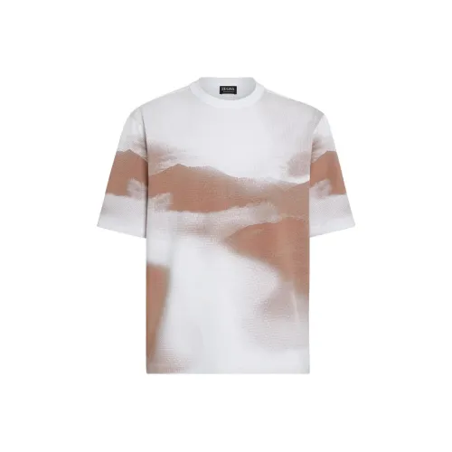 Ermenegildo Zegna Белые Мужские T-рубашки