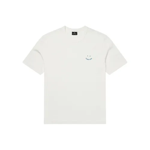 PS By Paul Smith PS Smile Белый Мужской T-Рубашки