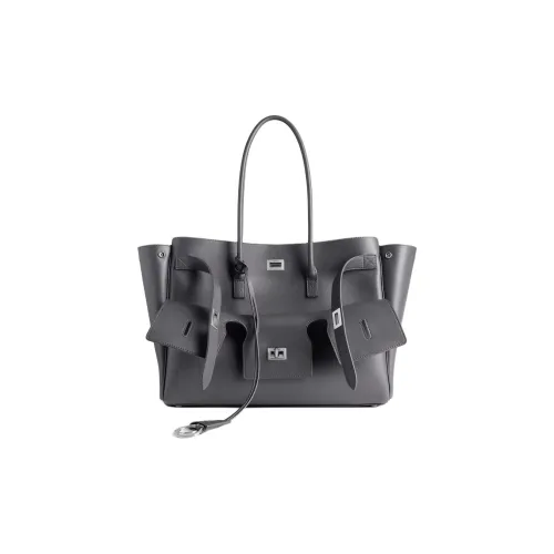 Balenciaga Bel Air Телячья кожа Сумка Средний Женские Серый