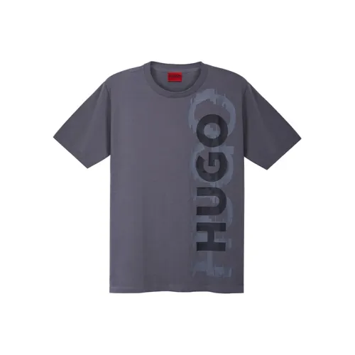 Hugo Boss Светло-серые Мужские T-рубашки