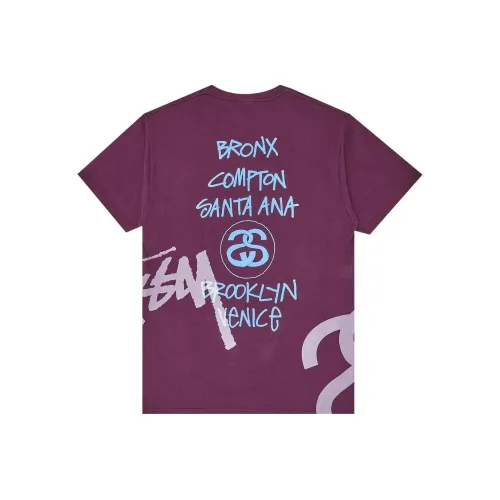 Stussy Мужская рубашка цвета бордовый