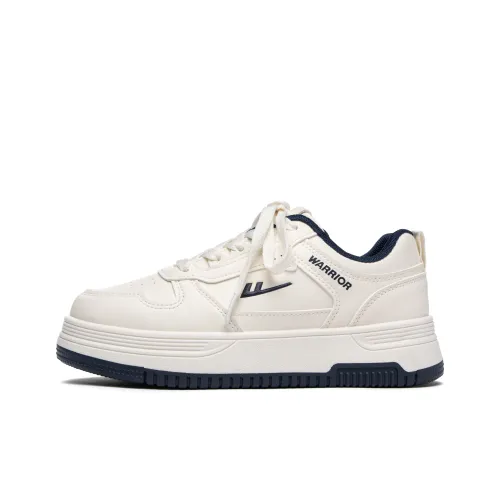 Warrior Anti Slip и износостойкие визуально увеличивающие рост низкие кроссовки для скейтбординга унисекс бежево-темно-синие