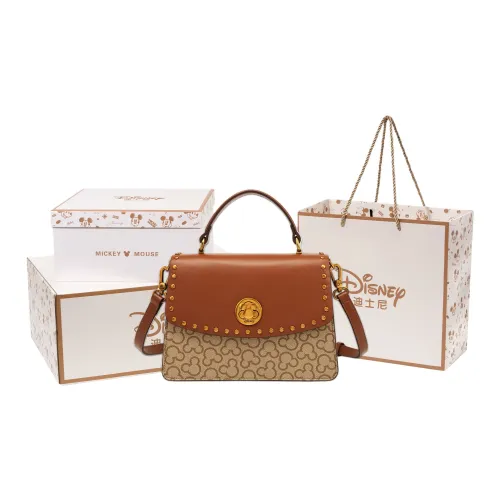 Disney Mickey Series ПВХ Сумка через плечо Сумка Обычная Женская Стиль Майярд Коричневый