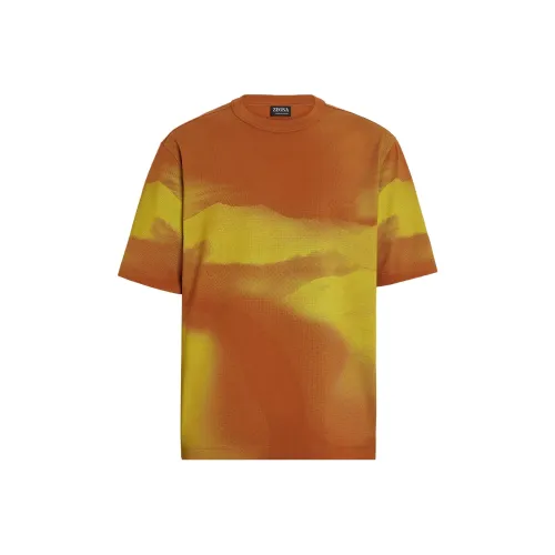 Ermenegildo Zegna Orange Мужская T-рубашка