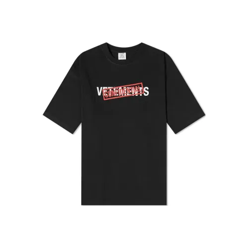 Vetements Черные Мужские T-Рубашки