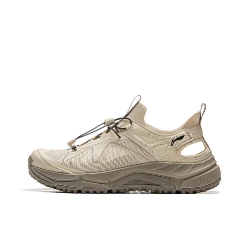 Yijie LITE противоскользящая дышащая устойчивая к истиранию противоударная обувь для активного отдыха мужская бежевого цвета