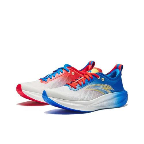 Anta Mario 2 Беговые кроссовки Низкий топ Белый Красный Синий Мужской