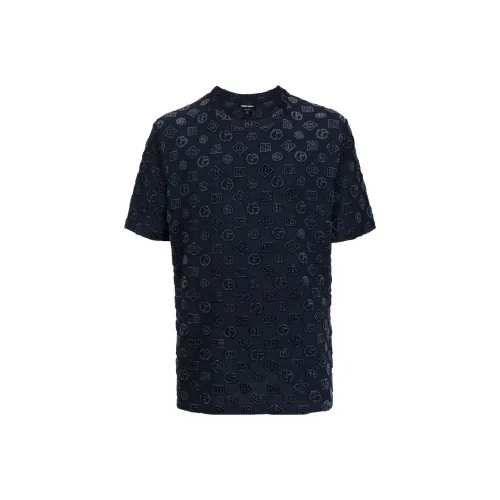 GIORGIO ARMANI Темно-синие мужские футболки T