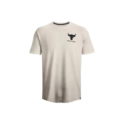 Under Armour Айвори Мужские T-рубашки