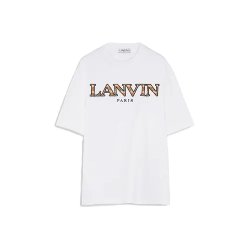 Lanvin Белая Мужская T-Рубашка