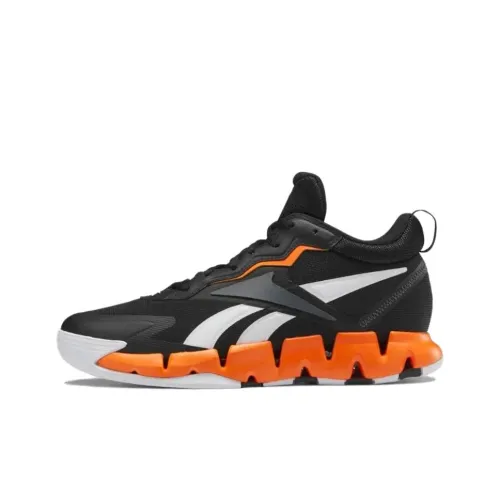 Reebok Low Топ Баскетбольные кроссовки Мужской Черный и оранжевый