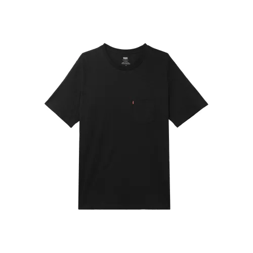 Levis Мужские Черные T-Рубашки