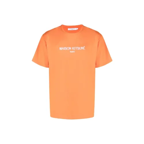 Maison Kitsune SS23 T-Shirt Мужской Оранжевый