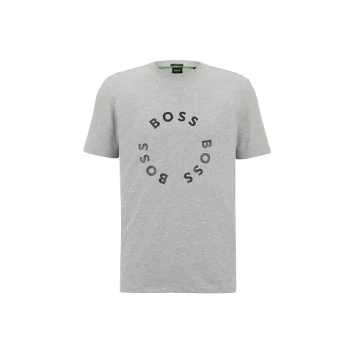 Hugo Boss Серые Мужские T-Рубашки