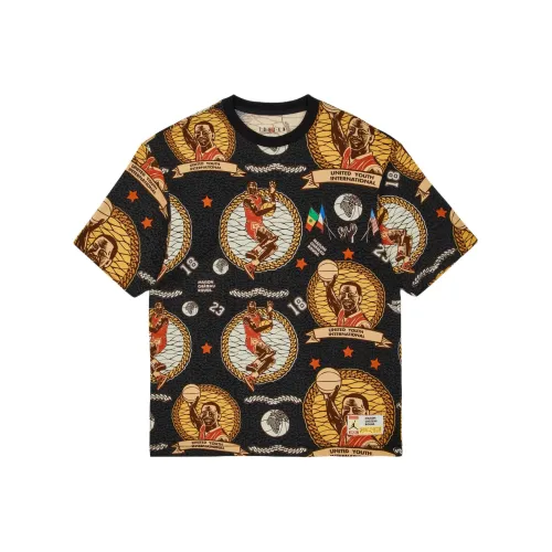 Jordan x Maison Chateau Rouge T-Shirt Мужской Черный Азиатская версия