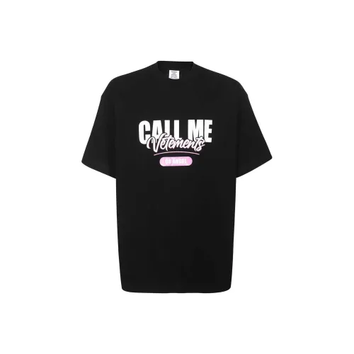 Vetements Черные Мужские T-Рубашки