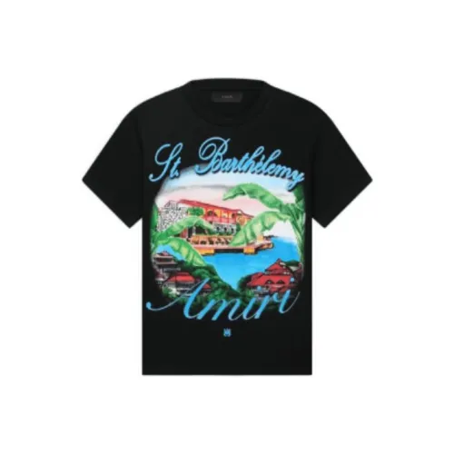 AMIRI Мужские черные футболки