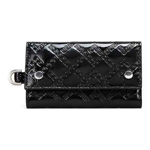 FANSIZHE Кожа Key Pouch Мужской Черный