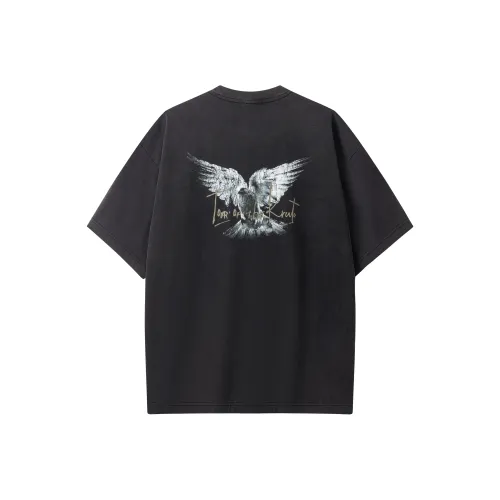 KREATE DENIM серия процесса стирки Черный Унисекс T-рубашки