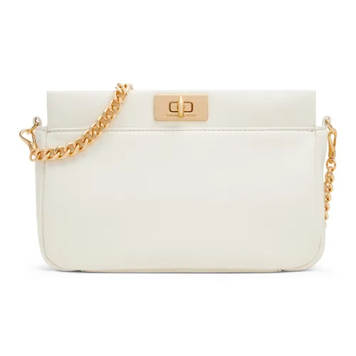 CHARLES KEITH ПУ (полиуретан) Сумка через плечо Маленькая Женская Кремово-молочный Белый Черный Темно-коричневый Темно-коричневый