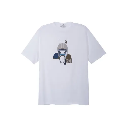 HERMES SS23 T Рубашка Мужская Белая