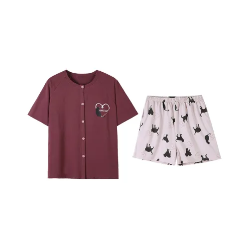 Kerener Pajama Комплект Женский Сливовый