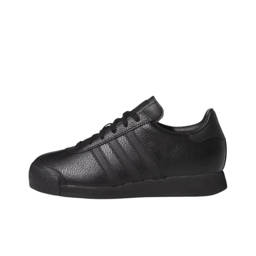 Adidas Originals Samoa Slip Resistant Abrasion Resistant Низкий Топ Детские Скейтбординги Черный Подростки