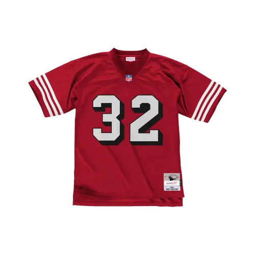 Mitchell Ness Red Men's T-Shirts Mitchell Ness Красные Мужские Футболки