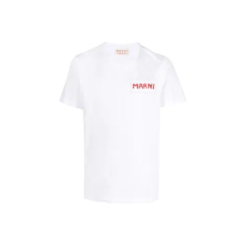 Marni Белая Мужская T-Рубашка