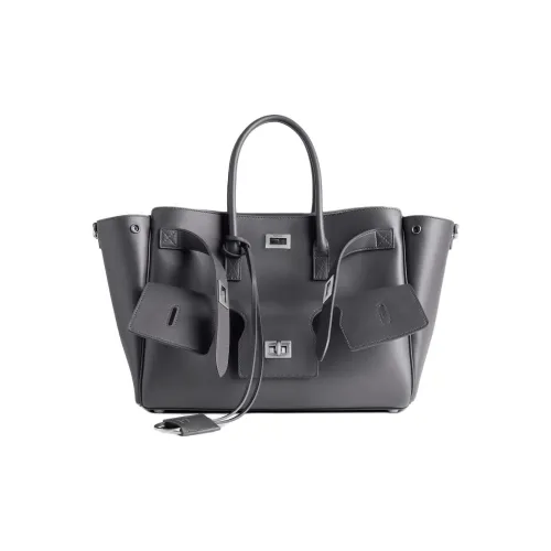 Balenciaga Smooth Calfskin Tote Bag Handbag Small Women's Gray Баленсиага Smooth Телячья кожа Сумка-тоут Сумка Маленькая Женская Серый