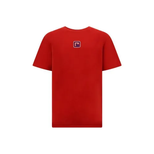BALMAIN Red Men's T-Shirts BALMAIN Красные Мужские Футболки