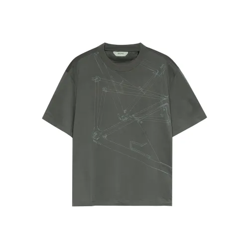 Ermenegildo Zegna Серые Мужские T-Рубашки