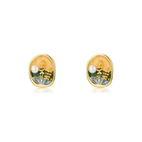 EUA Alloy Stud Earrings Women's