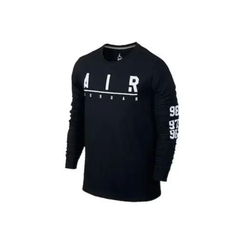 Джордан Черные Мужские T-Рубашки