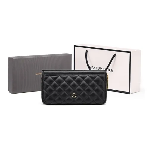 MAKEUP KITTEN Коровья кожа синтетическая кожа клатч кошелек стандартный женский черный