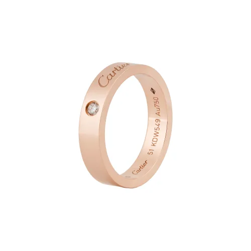 Cartier Обручальное Кольцо C De Cartier Розовое Золото, Бриллиант