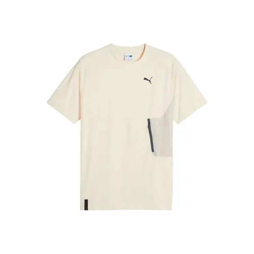 PUMA TECH Pocket Tee T Рубашка Мужская Снежная