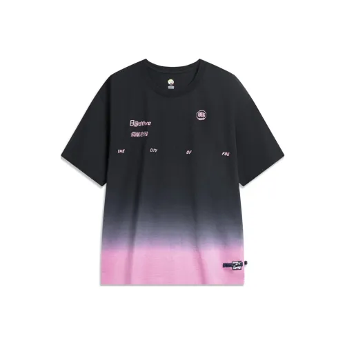 Подкладка BADFIVE T Рубашка Унисекс Черный Misty Розовый