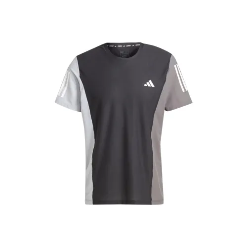 Adidas OWN THE RUN Colorblock T-Shirt Рубашка T-Shirt Мужская Черная