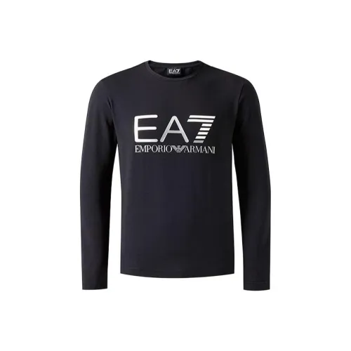 EMPORIO ARMANI EA7 SS23 T Рубашка Мужская Черная