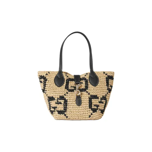 GUCCI Raffia Tote Bag Shopping Bag Mini Women's Original Black GUCCI Рафия Тоут Сумка Сумка для покупок Мини Женская Оригинальная и Черная