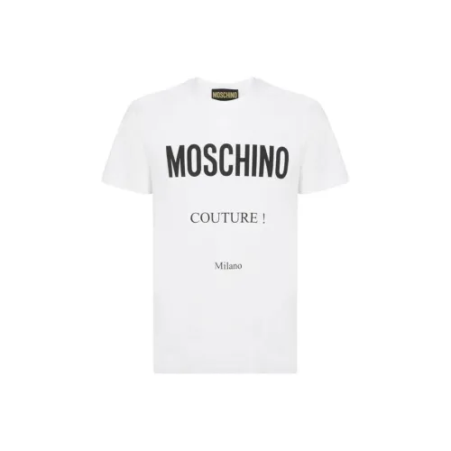 MOSCHINO Белая Мужская T-Рубашка