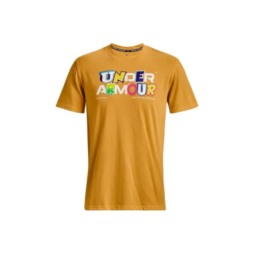 Under Armour T-Shirt Мужской Оранжевый