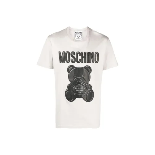 MOSCHINO Белая Мужская T-Рубашка