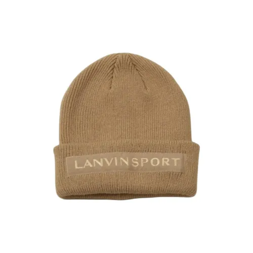 Lanvin Акрил Wool Beanies Унисекс Бежевый