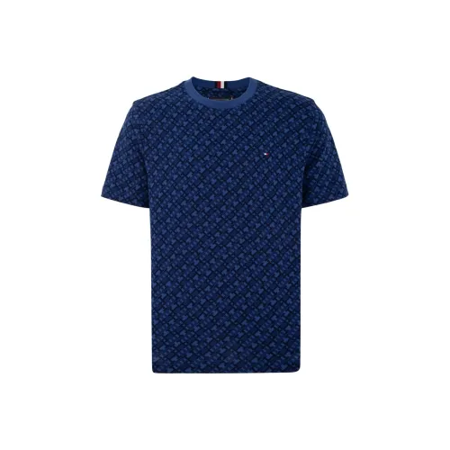 Tommy Hilfiger Темно-синий с принтом 0GY Мужская футболка